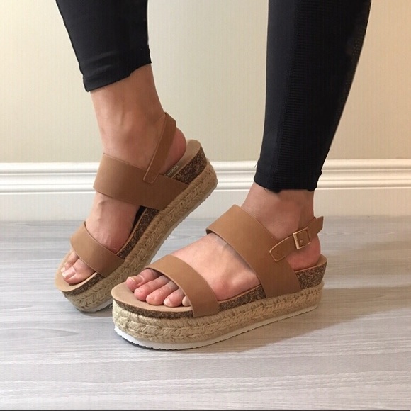 Two Strap sling back Espadrille Sandal - Picture 2 of 5